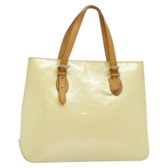 LOUIS VUITTON Monogram Vernis Brentwood Shoulder Bag Perle M91512 LV Auth 119439 - Picture 1 of 16